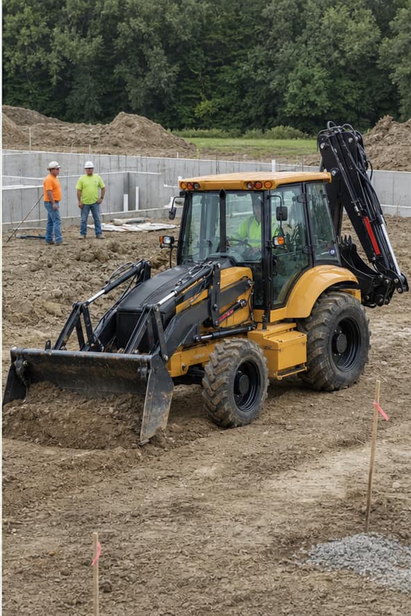 ZGLOADER / MYZG 388H Backhoe Loader Municipal and Farm Site Solutions municipal utility application