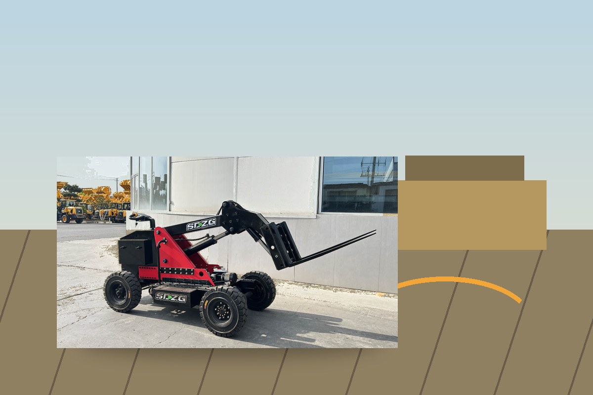 ZGFORKLIFT / MYZG remote control rough terrain forklift detail scene 1