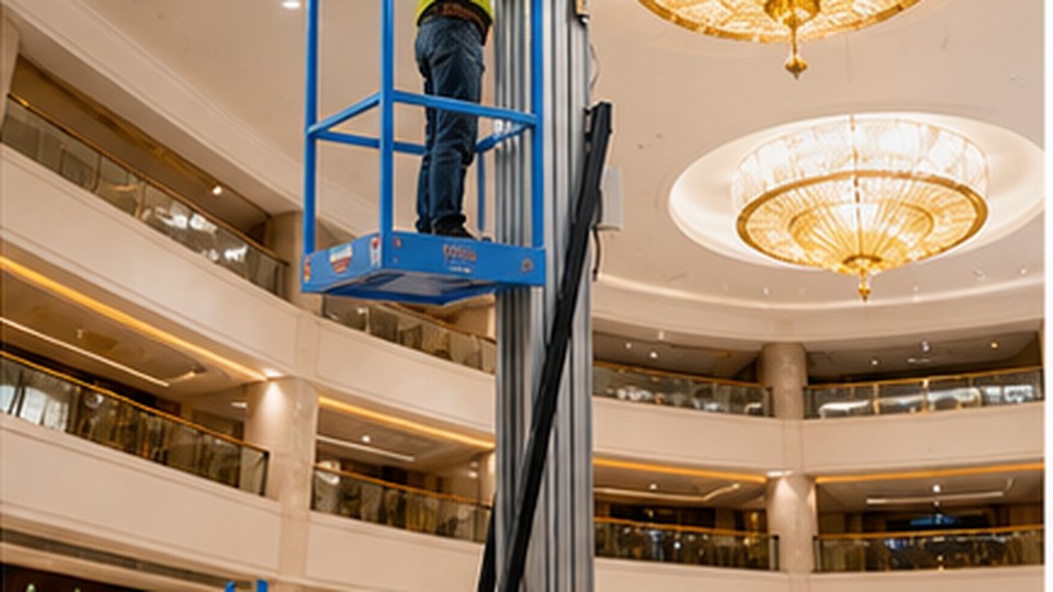 How Much Floor Load Does a Single-Mast Aluminum Lift Apply in Elevators and Mezzanines? - single-mast aluminum lift 4