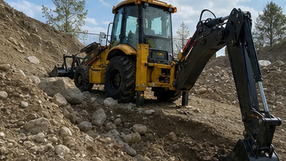 How to Choose Backhoe Bucket Width for Utilities, Drainage and Rocky Soil - backhoe loader 3