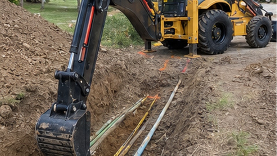 Backhoe Loader Case: Planning a Safe Trench Beside Existing Underground Services - backhoe loader 4