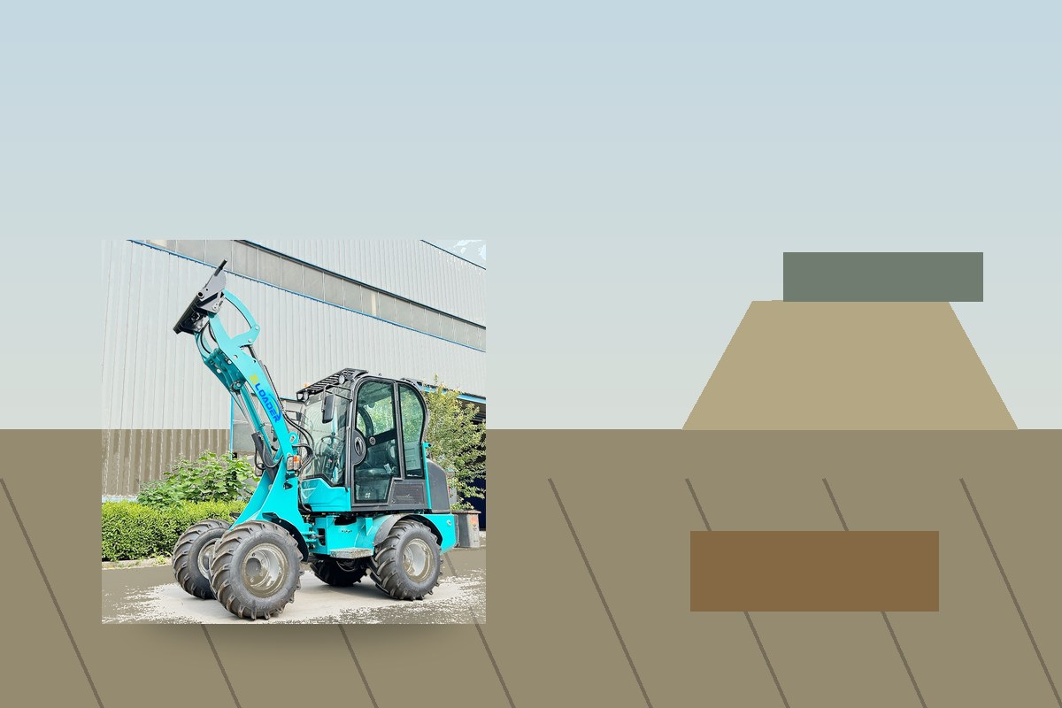 ZGLOADER / MYZG Euro style wheel loader detail scene 3