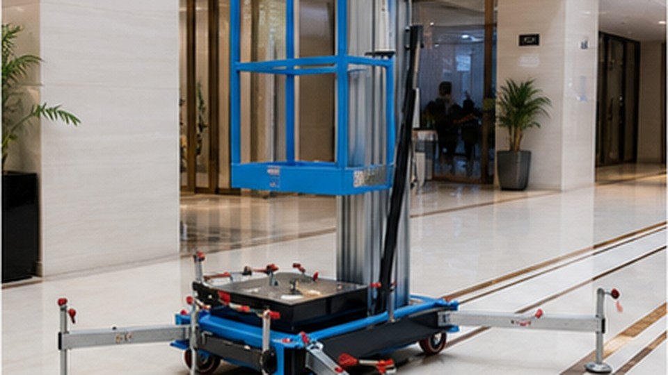 Pasa una plataforma de un mastil por puertas y ascensores de pasajeros? - plataforma de aluminio de un mastil 2