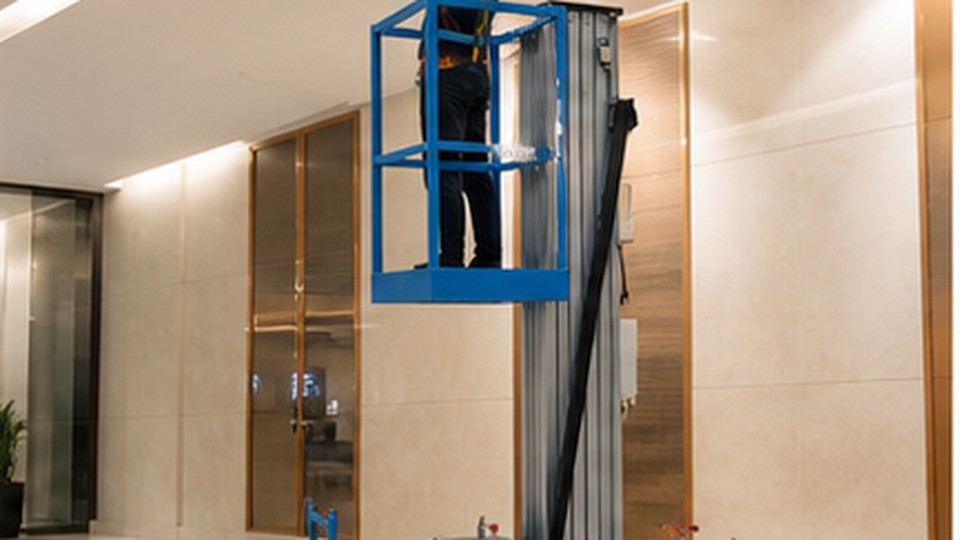 Pasa una plataforma de un mastil por puertas y ascensores de pasajeros? - plataforma de aluminio de un mastil 3