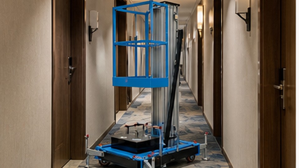 Pasa una plataforma de un mastil por puertas y ascensores de pasajeros? - plataforma de aluminio de un mastil 4