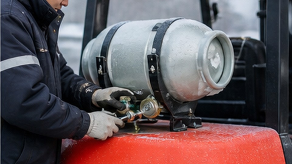 Caso de carretilla LPG: evitar retrasos de combustible entre dos turnos - carretilla LPG 1