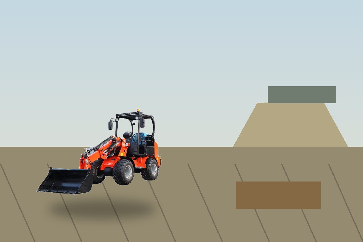 ZGLOADER / MYZG telescopic wheel loader detail scene 1