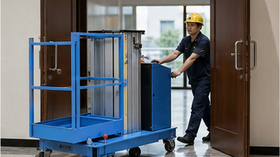 How Does Emergency Lowering Work on a Single-Mast Aluminum Lift During Power Failure? - single-mast aluminum lift 3