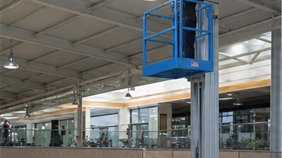 Single-Mast Aluminum Lift Case: Moving Safely Through Doors, Elevators and Narrow Aisles - single-mast aluminum lift 2