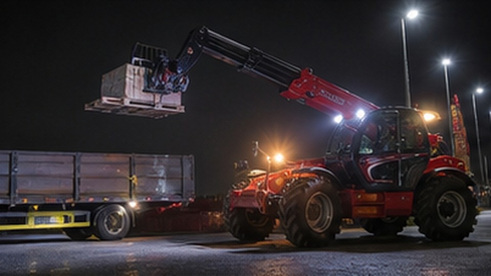 Telehandler Case: Placing Pallets Safely on Uneven Construction Ground - telehandler 1