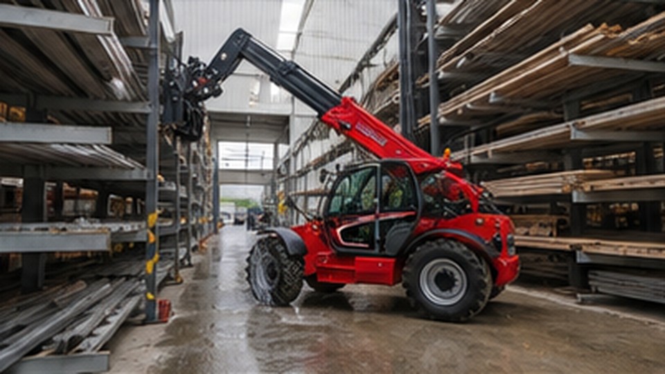 Telehandler Case: Placing Pallets Safely on Uneven Construction Ground - telehandler 3