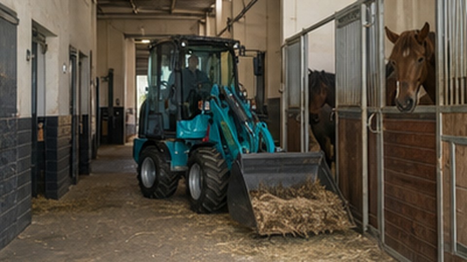 Qual tamanho de carregadeira compacta europeia atende fazenda, estabulo ou paisagismo? - carregadeira compacta europeia 2