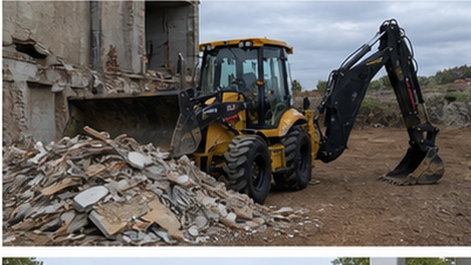 Backhoe Loader Road Repair Case: Excavating, Loading and Backfilling with One Machine - backhoe loader 1