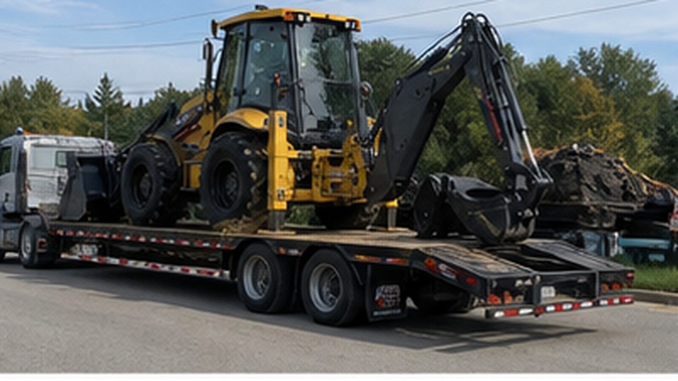 What Backhoe Loader Weight and Dimensions Matter Before Trailer Transport? - backhoe loader 2