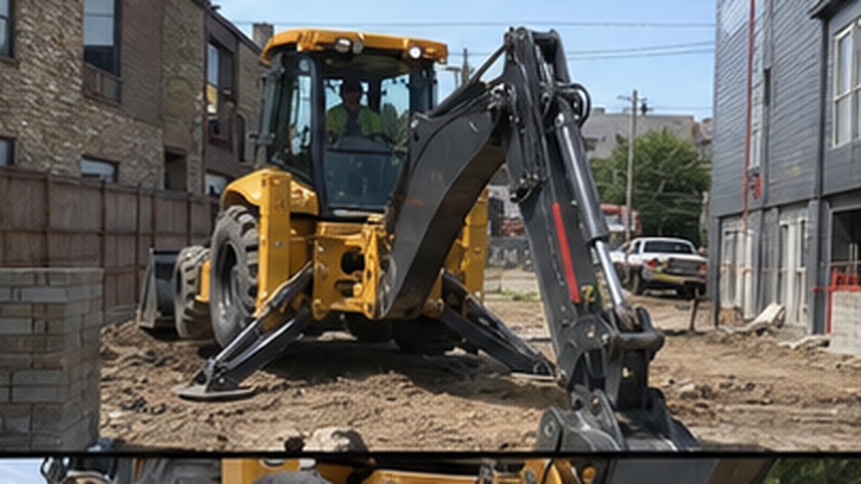 Backhoe Case: Repairing a Water Main While Keeping the Road Work Zone Controlled - backhoe loader 2