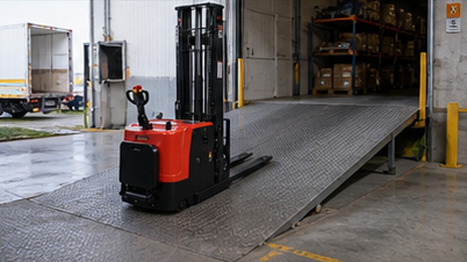 Pallet Stacker Case: Increasing Putaway Speed in a Narrow Warehouse - electric pallet stacker 1
