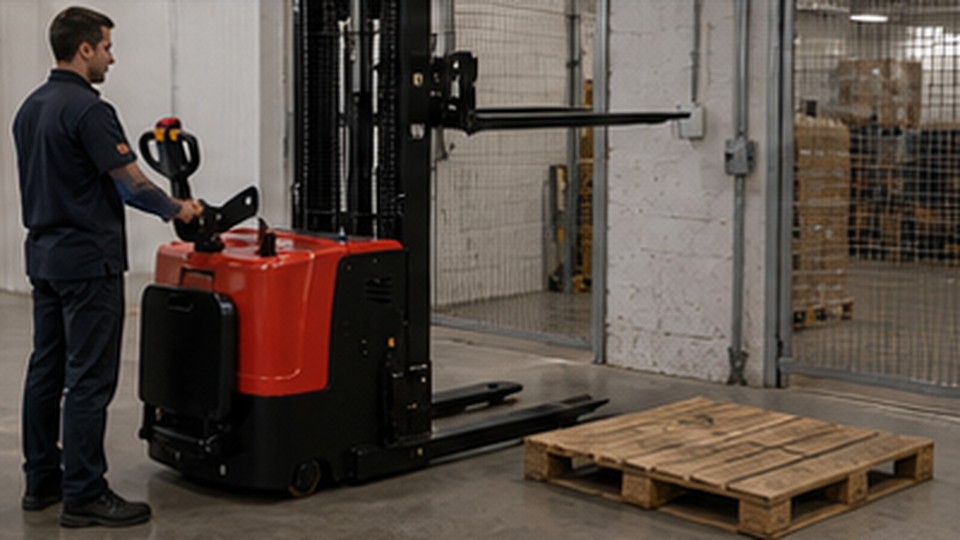 Which Battery and Charger Fit a Pallet Stacker for Multiple Shifts? - electric pallet stacker 3