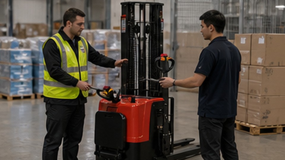 Which Battery and Charger Fit a Pallet Stacker for Multiple Shifts? - electric pallet stacker 4