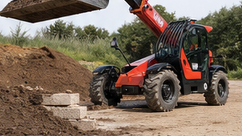 European Telehandler Case: Placing Roof Trusses on a Narrow Building Site - European telescopic loader 4