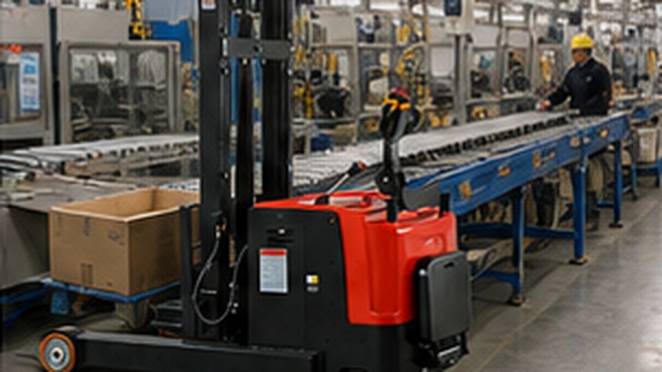 Pallet Stacker Case: Solving Floor Joint and Dock Threshold Problems - electric pallet stacker 2