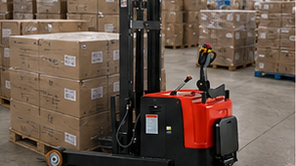 Pallet Stacker Case: Solving Floor Joint and Dock Threshold Problems - electric pallet stacker 3