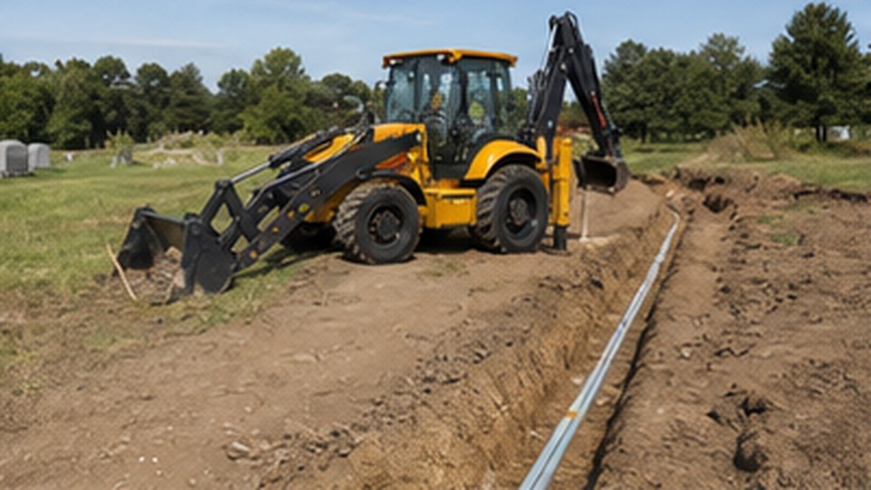 How Should Backhoe Stabilizers Be Set on Uneven Ground? - backhoe loader 2