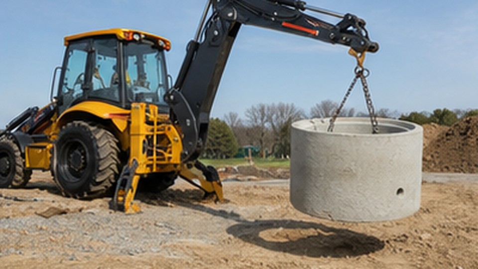 Backhoe Loader Case: Completing Drainage Work on a Tight Urban Site - backhoe loader 3