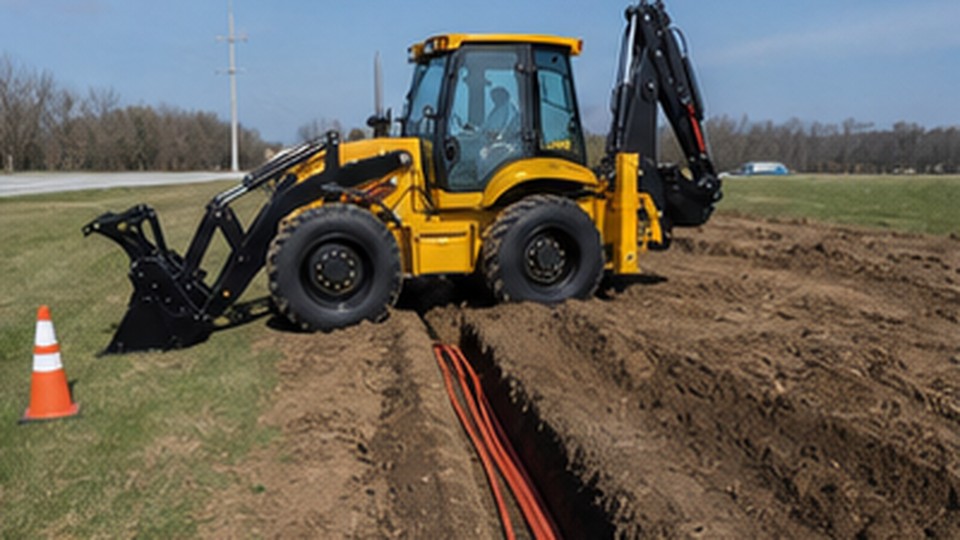 How Should Backhoe Loader Stabilizers Be Set on Uneven Ground? - backhoe loader 2