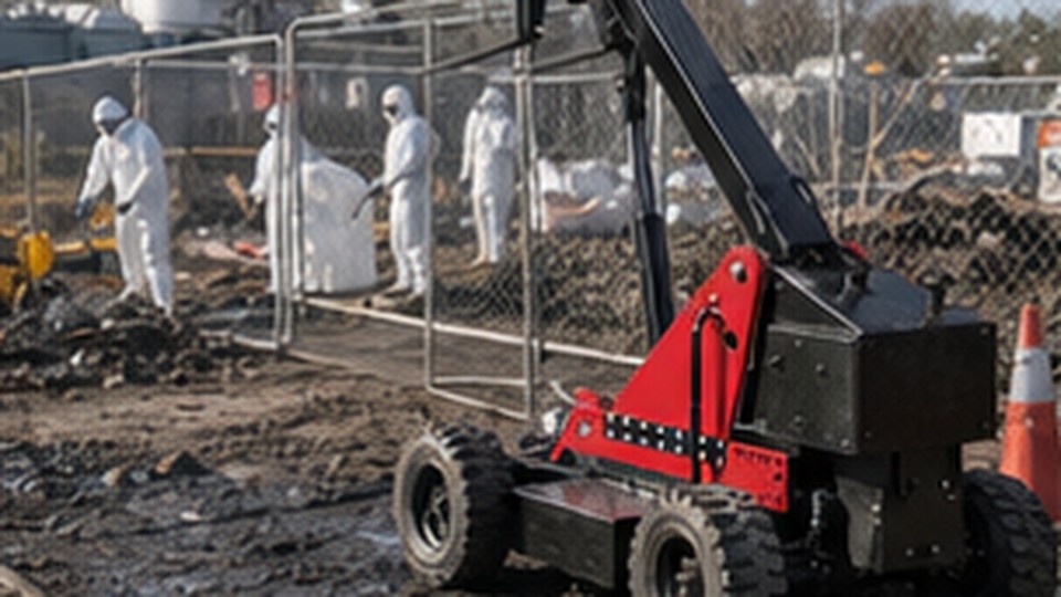 What Happens If a Remote-Control Forklift Loses Its Radio Signal? - remote-control rough terrain forklift 1