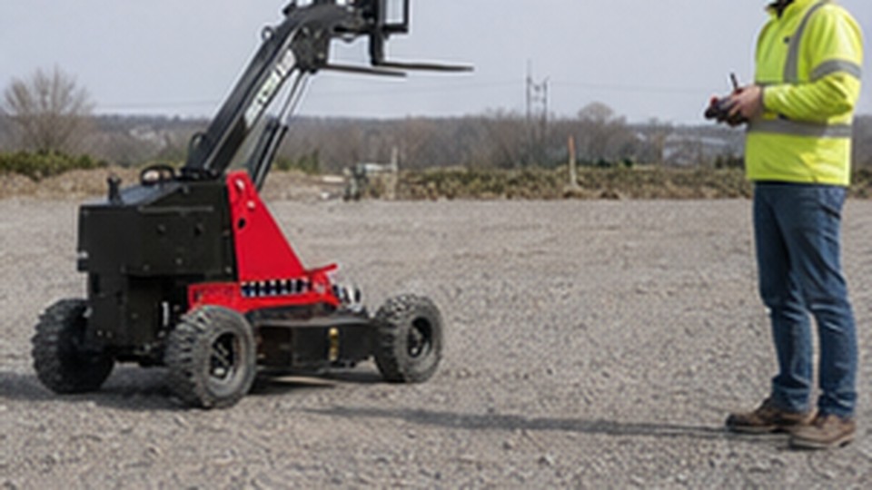 What Happens If a Remote-Control Forklift Loses Its Radio Signal? - remote-control rough terrain forklift 3