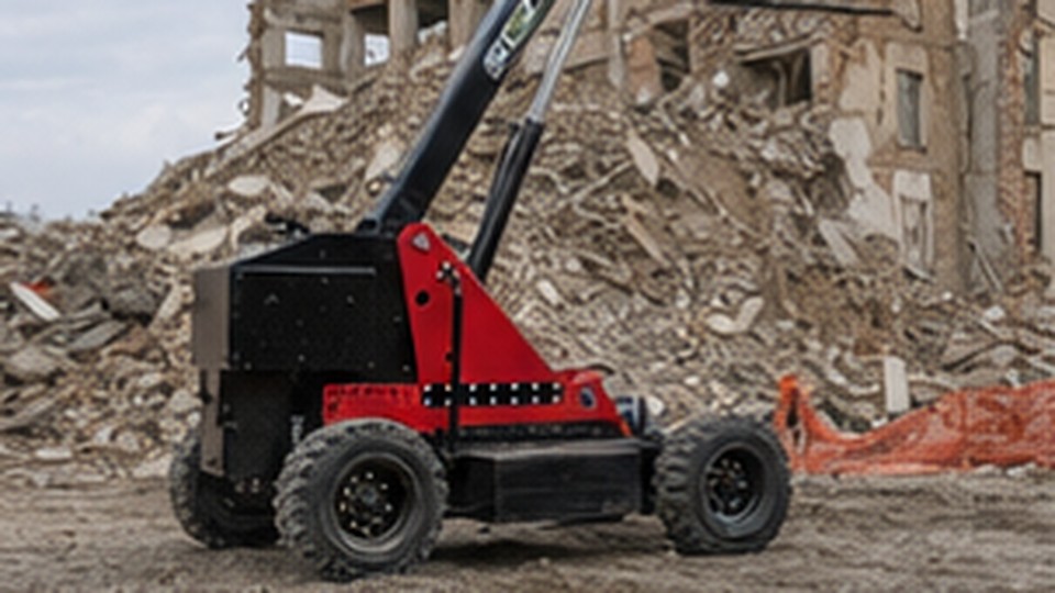 Remote Forklift Case: Handling Pallets While the Operator Stays Behind a Safety Barrier - remote-control rough terrain forklift 2