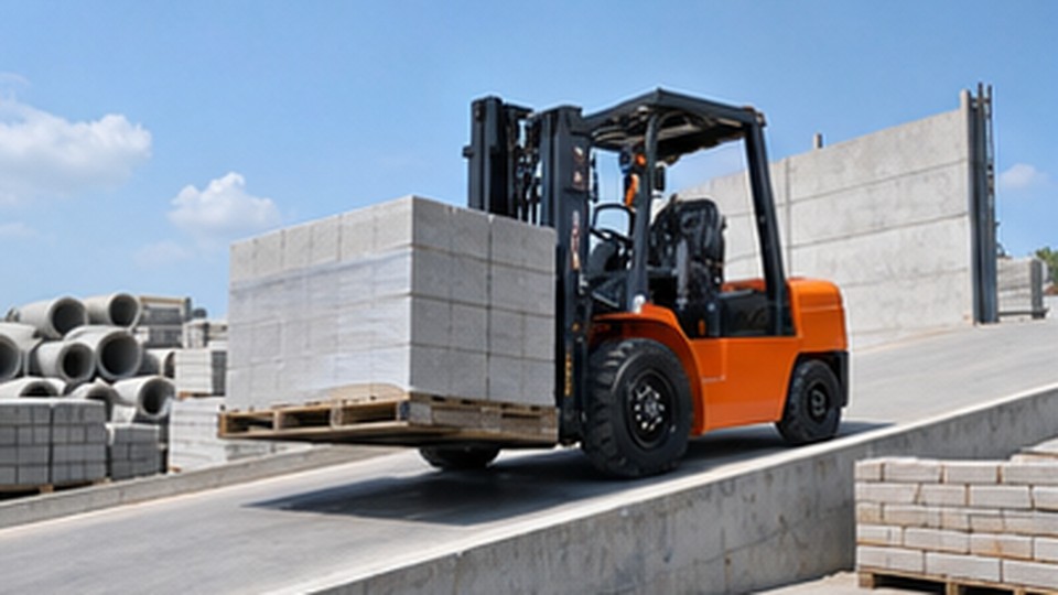 What Diesel Forklift Gradeability Is Needed for a Loaded Yard Ramp? - diesel forklift 1