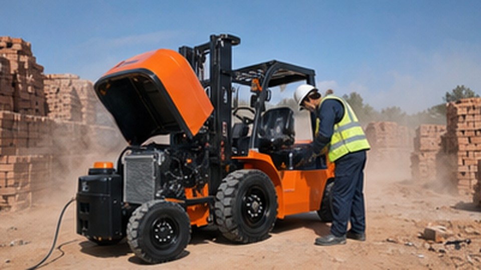 What Diesel Forklift Gradeability Is Needed for a Loaded Yard Ramp? - diesel forklift 4