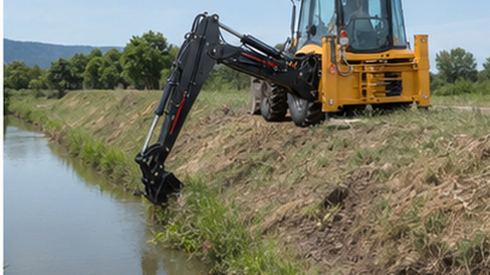 Backhoe Loader Case: Planning Rear Swing Clearance Beside Traffic and Walls - backhoe loader 1