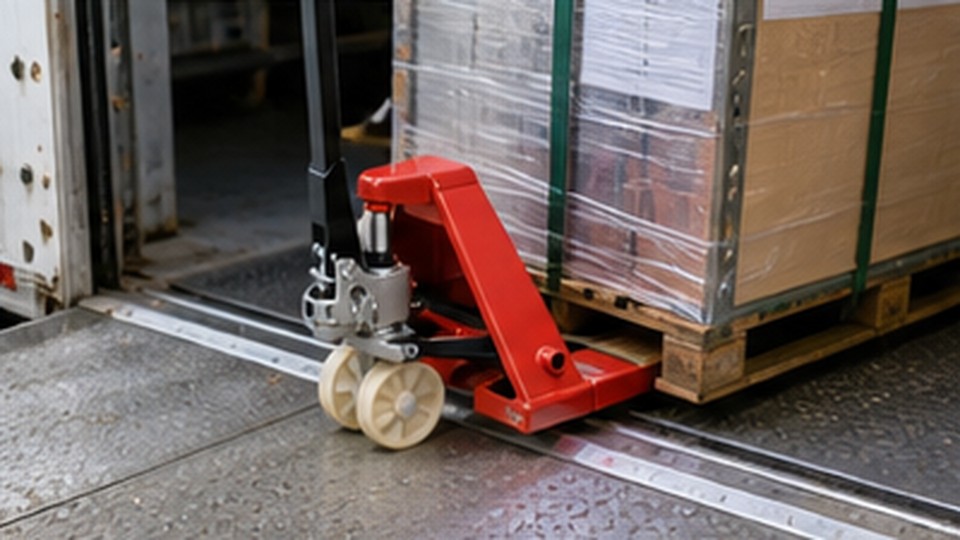 Does a Low-Profile Hand Pallet Truck Fit Disposable and Display Pallets? - manual pallet truck 3