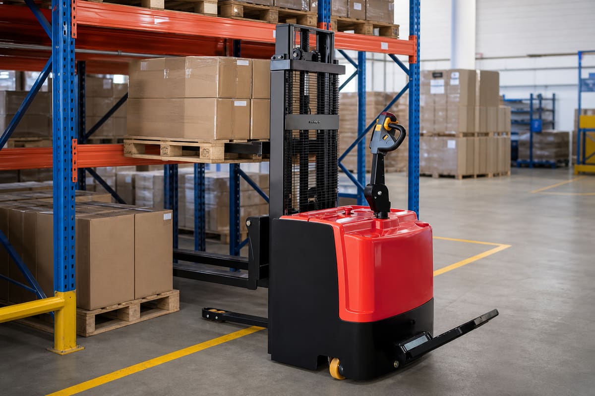 CDDE High-Configuration Standing Electric Stacker 1