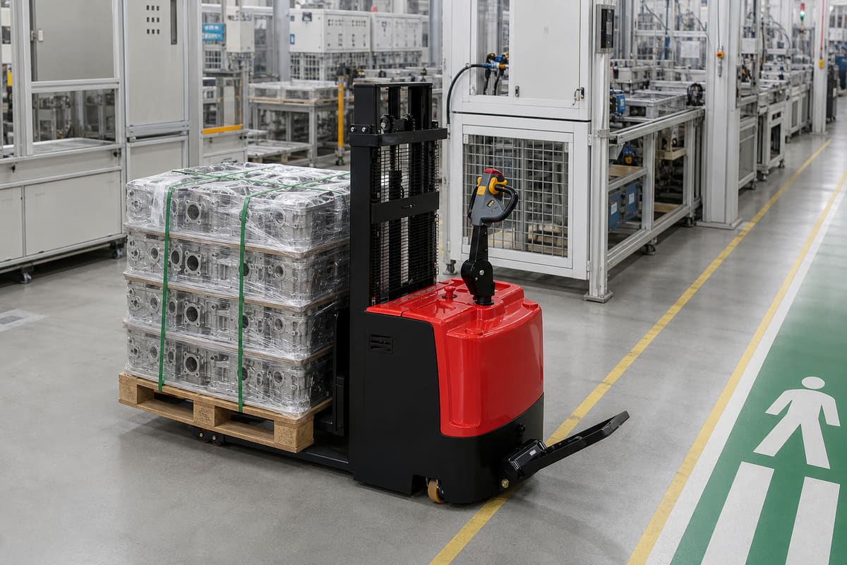 CDDE High-Configuration Standing Electric Stacker 2