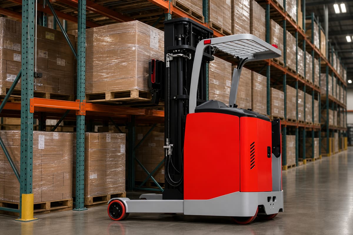 ZGLOADER / MYZG CQD15M-80S Electric Reach Truck warehouse rack application