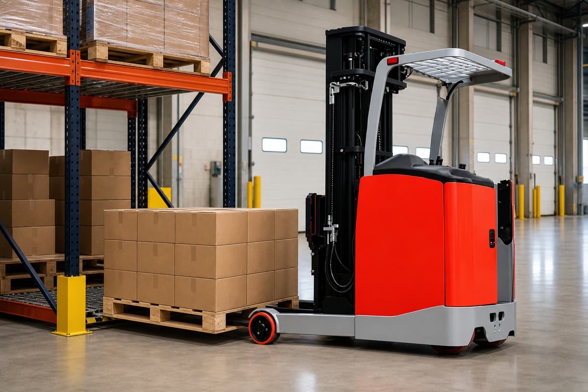 ZGLOADER / MYZG CQD15M-80S Electric Reach Truck dispatch staging application