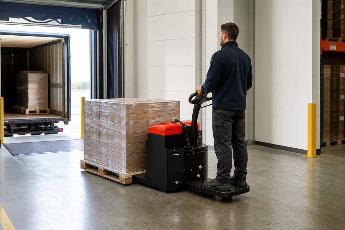 ZGLOADER / MYZG CBD15 Electric Pallet Truck – Tramp Type warehouse receiving application
