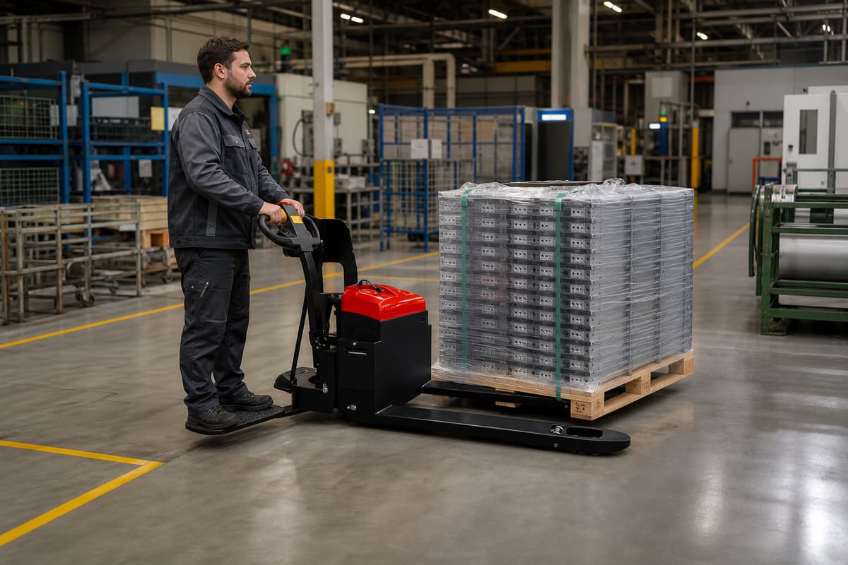 ZGLOADER / MYZG CBD15 Electric Pallet Truck – Tramp Type production material transport