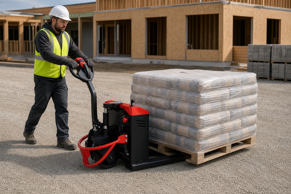 ZGLOADER / MYZG MYCBD-Y All-Terrain Outdoor Electric Pallet Truck construction supply application