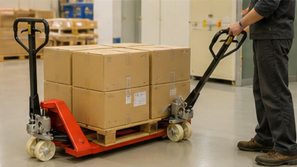 How Much Turning Space Does a Hand Pallet Truck Need in a Narrow Aisle? - manual pallet truck 3