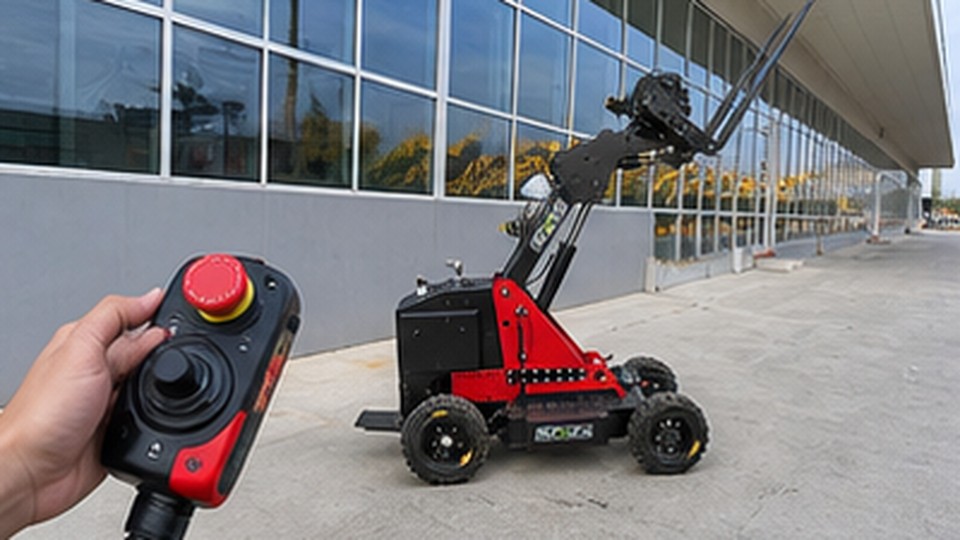 How Should Buyers Test the Emergency Stop on a Remote-Control Forklift? - remote-control rough terrain forklift 1