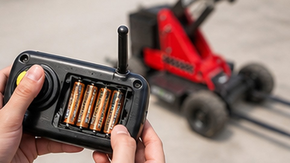 How Should Buyers Test the Emergency Stop on a Remote-Control Forklift? - remote-control rough terrain forklift 2