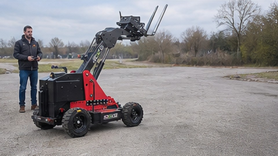 What Happens When a Remote Forklift Controller Battery Runs Low? - remote-control rough terrain forklift 4