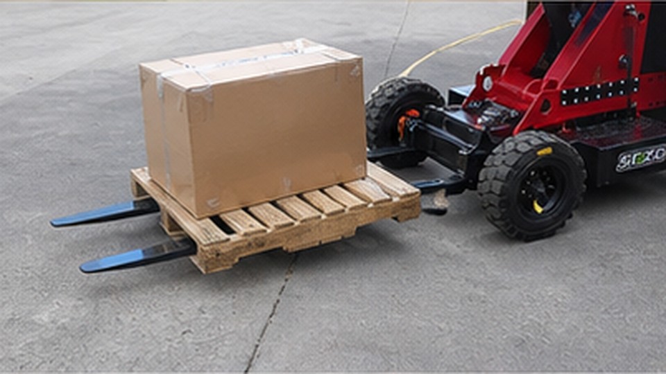 Remote Forklift Case: Moving Pallets Through a Blind Corner Safely - remote-control rough terrain forklift 4