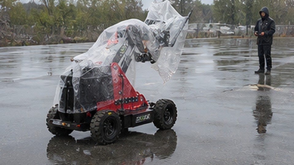 How Does Load Center Affect a Compact Remote Forklift on Rough Ground? - remote-control rough terrain forklift 1