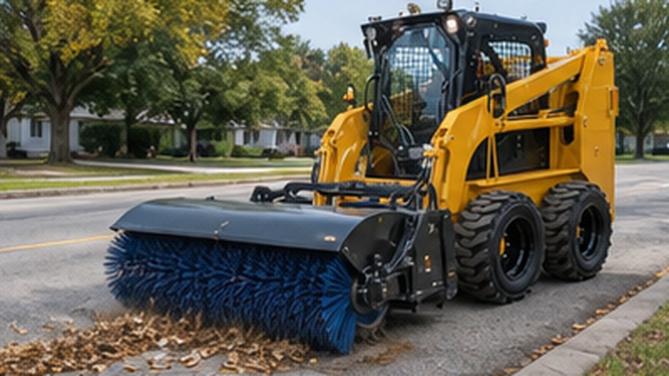 Root Grapple or Solid-Bottom Grapple: Which Fits a Skid Steer Job? - skid steer loader 4