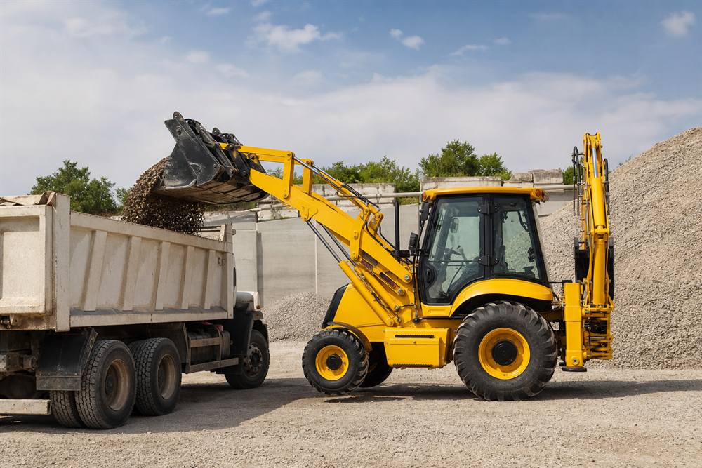 ZGLOADER / MYZG 388-II Backhoe Loader Application Guide aggregate handling project workflow